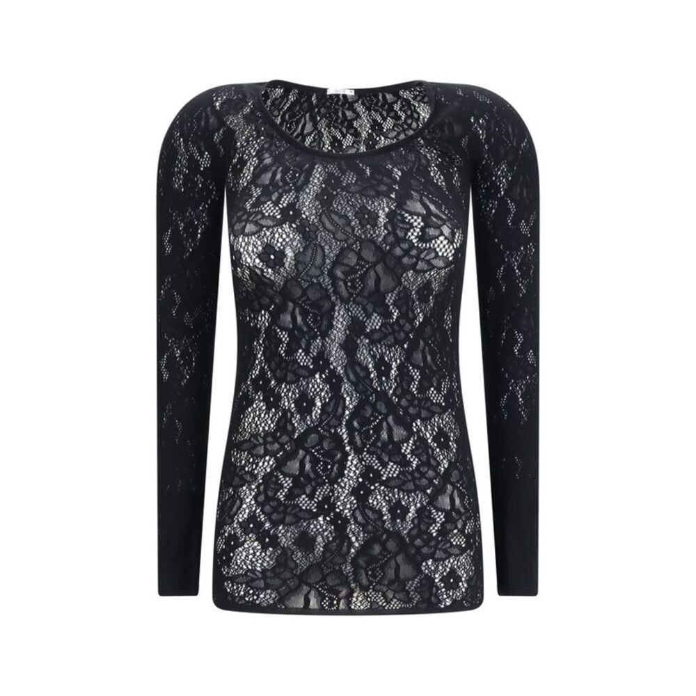 Wolford Women Infinite Rose Net Long-Sleeve Top